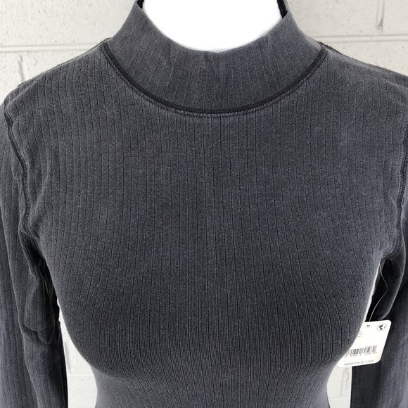 NWT Free People Intimately Rickie Top in Charcoal (Dark Gray) - Picture 4 of 12